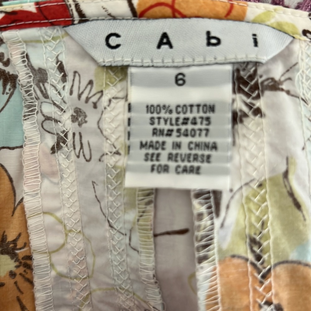 Cabi floral skirt size 6 - Picture 4 of 4